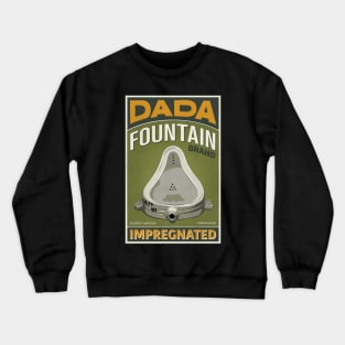 Dada Retro Matchbox Label Fountain #2 Crewneck Sweatshirt